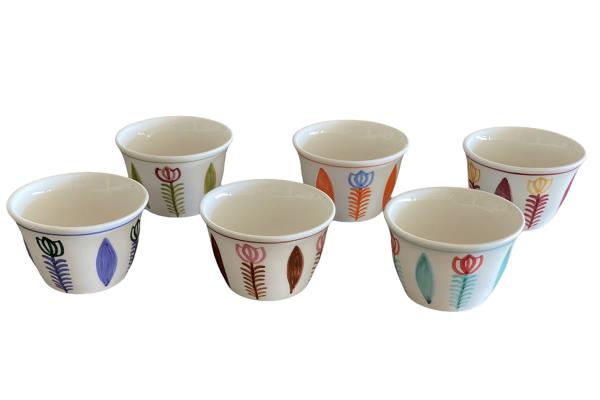 Ceramic Lebanese Tea Cups Set 